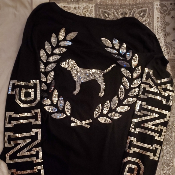 VS/PINK Long Sleeve Campus Tee - Picture 5 of 6